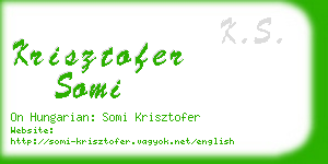 krisztofer somi business card